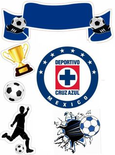 soccer stickers with different logos and colors