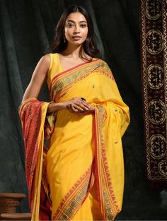 Pure handloom musrised cotton assam khadi saree for indian women traditional and ethnic wear all body weaving work with blouse piece Festive Cotton Pre-draped Saree With Zari Weaving, Cotton Pre-draped Saree For Puja During Navratri, Bollywood Style Cotton Pre-draped Saree For Puja, Yellow Handloom Pre-draped Saree For Navratri, Festive Cotton Pre-draped Saree With Pallu, Pre-draped Saree With Weaving Work For Puja, Festival Pre-draped Chanderi Saree With Woven Motifs, Cotton Dupatta For Festivals, Semi-stitched Cotton Traditional Wear For Festivals