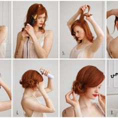 Lovely Wedding UpDo Hairstyles Gatsby Hair Styles, Twenties Hairstyles, Great Gatsby Hair, Wedding Updo Hairstyles, Flapper Hair, Easy Updos For Medium Hair, Gatsby Hair, Halfway There, Up Dos For Medium Hair