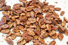 a pile of pecans sitting on top of a table