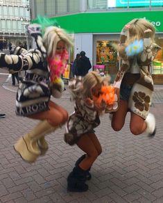 Gyaru Style, Hibiscus, Dancing, Boots