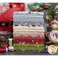 Get ready for a festive and fun-filled holiday season with the On Dasher fabric collection by Sweetwater for Moda Fabrics. Inspired by the lighthearted spirit of Christmas and the whimsy of Santa's reindeer, On Dasher brings a touch of joy to your holiday projects. Beyond the charming reindeer-themed prints, On Dasher features versatile blenders that can seamlessly complement any holiday project. Whether you're crafting quilts, stockings, or festive decor, these fabrics offer a playful yet sophi Pre Quilted Christmas Fabric, On The Go Fabric By Moda, Moda Christmas Morning Fabric, Prequilted Christmas Fabric, Christmas Fabric Projects, Moda Fabric Collections, Santa's Reindeer, Fabric Outlet, Spirit Of Christmas