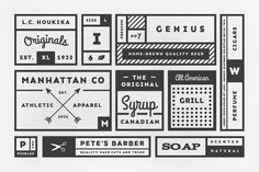 a black and white image of some type of label design for an ice cream shop