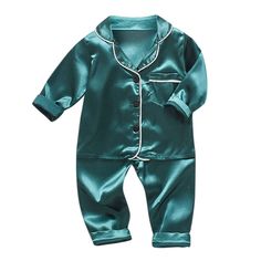 Baby Satin Pajamas Set - Momorii Comfortable Pajamas, Top And Pants Set, Baby Set