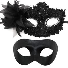 PRICES MAY VARY. Size: One size fits all, Includes adjustable ribbon straps for an all-day comfortable fit,Suitable for any adult. Halloween Costume Accessories: Add a Halloween atmosphere and celebrate in a fashion way, show your spirit with traditional decorative design. Elaborate: This venetian styled mask is a stunning accessory and unique gift for friends and family. Comfortable Fit : Our Venetian masks is malleable and can easily be molded to the contours of the wearers face. Its jet-black paint finish feels comfortable against your face and will not chip off. Our Venetian masks are perfect for Masquerade parties, Mardi gras, Festivals, Carnival themed parties, Formal balls, Halloween parties, trick-or-treat, cosplay, theatrical plays, pageants , New Year’s party, bridal showers and Masks Halloween, Christmas Couples, Carnival Themed Party, Halloween Masquerade, Venetian Masks, Masquerade Masks, Halloween Costume Accessories, Mardi Gras Party, Dress Christmas