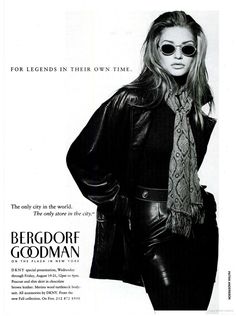 a woman wearing sunglasses and a leather jacket is posing for the cover of a magazine