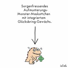 an image of a cartoon dinosaur holding a clover in its mouth with the caption'sorcenfressdes autumternungs - monster - maskotchen mit inter - muskerchen mit interegrem glubing - geweben cluck