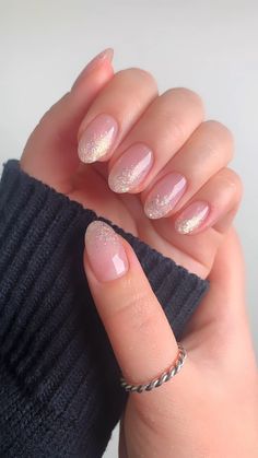 Fall Nails For Wedding Guest, Guest Wedding Nails, Glitter Ombre Nails Almond, Wedding Guest Nails Ideas, Nails For Wedding Guest, Nails Wedding Guest, Nude Sparkly Nails, Wedding Guest Nails, Nail References