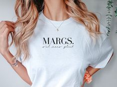 Get ready to party with our trendy Margs T Shirt! This shirt is perfect for any occasion that calls for a margarita. The soft and comfortable fabric will keep you feeling good all day long, while the stylish design will make you stand out from the crowd. This shirt is the perfect addition to any casual outfit. Whether you're heading out to brunch with friends, hitting up a beach party, or just lounging at home, this Margs T Shirt is sure to make a statement. "If you please!" So why wait? Order y Margarita Shirt, Feeling Good, Beach Party, Santa Fe, Tequila, Casual Outfit, Stylish Design, Comfort Colors, Springs