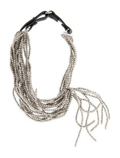 Sterling SilverCord & LeatherIncludes Care Information, Jewelry Pouch & Tag Beaded Choker Necklace, Bead Leather, Beaded Choker, Brunello Cucinelli, Jewelry Pouch, Choker, Choker Necklace, Jewelry Necklaces, Pouch