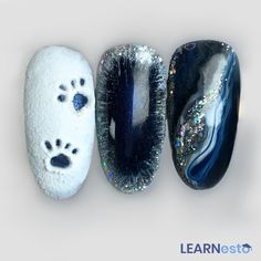 Frost Nails Winter, Frosted Glass Nails, Snow Nail Designs, Snow Nails Winter, Frost Nails, Nail Art Designs Winter, Frosted Nails, Snow Nail Art, Nailart Winter