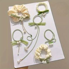 Baby Dress Diy, Diy Bow, Diy Hair Accessories, Hair Elastics, Spring Inspiration, Tie Set