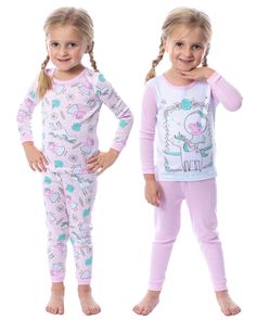 PRICES MAY VARY. Officially Licensed Peppa Pig Merchandise SIZING / SOFT FABRIC BLEND - This PJ is listed in girl's sizing. It is made of a soft 100% cotton. DETAILED THEME - There are two pajama sets--the first one features Peppa dancing on top of a unicorn with the words "Ballerina in Training" on the top and with solid pink bottoms. The second set is an all-over print of Peppa and the unicorn with scattered flowers. They are perfect for mixing and matching together! FEATURES - This is a two-p Peppa Dancing, Scattered Flowers, Pink Bottoms, Pink Bottom, Kids Clothes Boys, The Unicorn, Boys Pajamas, A Unicorn, Kids Outfits Girls