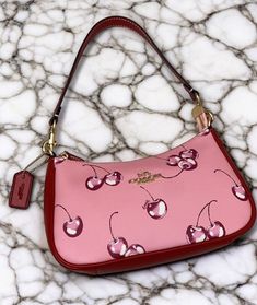 #ad Great shopping ideas for COACH Hand Bag CR290 2way Shoulder Bag Canvas Leather Cherry Print Pink Outlet, Fashion Women's Bags Coach Purses Aesthetic, Cherry Coach Bag, Coach Cherry Bag, Purses Aesthetic, Pink Coach Bag, Fancy Purses, Fruit Bag, Dream Bags, Pink Shoulder Bag