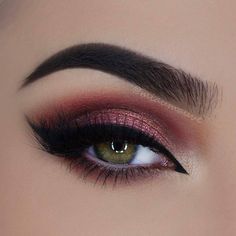 Savage Daughter, Machiaj Smokey Eyes, Copper Eye Makeup, Looks For Green Eyes, Makeup Cantik, Red Eye Makeup, Pretty Eye Makeup, Makeup Looks For Green Eyes, Eye Makeup Looks