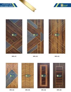 the different types of wood flooring in various styles and colors, including blue, green,