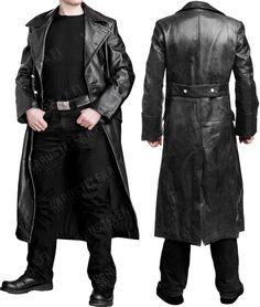 Concept Clothing, Tactical Clothing, Fashion Suits For Men, Character Outfits, Costume Design, Leather Coat, Gothic Fashion, Character Design Inspiration