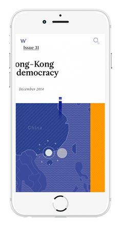 an iphone with the text ong - kong democracy in blue and orange, next to it