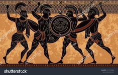 Ancient greece warrior.Black figure pottery.Ancient greek scene banner.Hero,spartan,myth.Ancient civilization culture. #Ad , #SPONSORED, #figure#pottery#greek#Black Greek God Poseidon Art, Black Figure Pottery, Greek Background, Scene Banner, Ancient Greece Art, Ancient Civilisation, Greek Tattoo, Classical Greece