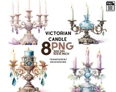 the victorian candle 8 png is ready to be used in your home decor project