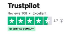 five star ratings for trustpilot review on top of the company's website