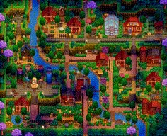 Stardew Valley Farm Layout Hilltop No Mods, Stardew Valley Mining Farm Layout, Wilderness Farm Layout Stardew