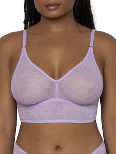 PRICES MAY VARY. The best bralette for layering, the Smooth Lace Longline Bralette is designed with all-over flat lace that is smooth to the touch and virtually invisible under even your form fitting clothes. This lacey bralette has smooth mesh lining for added comfort and support. Designed versatility, comfort and style in mind, this cute bralette is complete with a plunging neckline, longline design and convertible clips for a crisscross back option. Low open back pairs well with open back top Simple Workout Routine, Simple Workout, Form Fitting Clothes, Fitting Clothes, Lounge Lingerie, Sneakers Men Fashion, Bra And Panty Sets, Amazon Women, Bra Lingerie