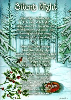 a poem written in the language silent night