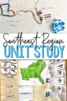 a poster with the words southeast region unit study on it