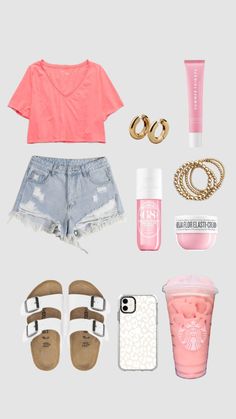 Summer Outfits Jean Shorts, Good Clothing Brands, Outfits Jean Shorts, Outfits Jean, Preppy Summer Outfits, Shoes Outfit Fashion, Casual Preppy Outfits, Trendy Outfits For Teens, Casual School Outfits