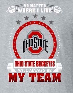 there is no matter where i live in ohio state buckeyes will always be my team