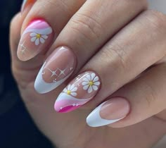 Spring Acrylic Nails, Nails Spring, Spring Nail Art, Pretty Nail Art, Short Acrylic Nails Designs, Spring Nail, Square Acrylic Nails, Floral Nails