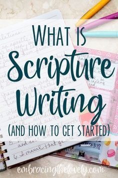 what is scripture writing and how to get started