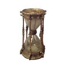 an old fashioned hourglass with sand in it