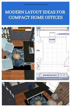 modern layout ideas for compact home offices Desk Arrangements