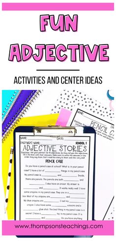 the fun and engaging activities for kids to do with their teacher's school supplies