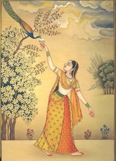 Mughal Miniature Paintings, Rajasthani Painting, Indian Traditional Paintings, Rajasthani Art, Mughal Art Paintings, Indian Artwork, Indian Theme, Mughal Art, Mughal Paintings