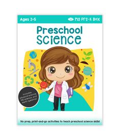 a children's book with the title, preschool science