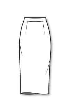 a pencil drawing of a white skirt on a white background with the bottom half drawn