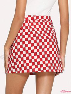 Qteee - Stylish and Figure-Flattering Zipper Detail Pencil Skirt with a Flared Hem Retro Red Skort For Summer, Retro Red Summer Skort, Retro Red Mini Skirt For Summer, Retro Red Skort, Velvet Pleated Skirt, Pleated Maxi Skirt, Bodycon Skirt, Swim Skirt, Body Con Skirt