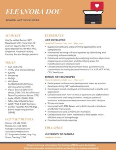 a professional resume template for someone who is working on their computer and it looks like they are