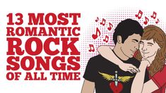 a couple hugging each other with the words 13 most romantic rock songs of all time