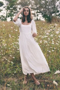 Cotton Wedding Dresses, Greta Dress, Linen Wedding Dress, Paloma Dress, Audrey Dress, Cottagecore Dress, Dreamy Dress, Natural Curves, Feminine Outfit