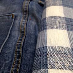 a close up view of the back pocket of a pair of jeans