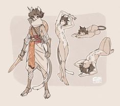 Anthro Poses Reference, Dnd Thief, Greek Character Design, Thief Character Design, Fantasy Roles, Tabaxi Art, Tabaxi Dnd, Dnd Tabaxi, Greek Elements