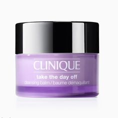 Clinique Take The Day Off Cleansing Balm 1oz Mini Travel Size Nip Clinique's Iconic Makeup Remover In A Silky Balm Formula. Gently Dissolves Makeup And Spf, Conditions Lashes. Safe For Sensitive Skin And Sensitive Eyes. Dermatologist Tested. Ophthalmologist Tested. Allergy Tested. 100% Fragrance Free. Concernsensitivebenefitsdissolves Long-Wearing Makeup, Spf, And Pollutants. Key Ingredientssafflower Seed Oilskin Typevery Dry To Dry, Dry Combination, Combination Oily, Oily Clinique Cleansing Balm, Makeup Remover Balm, Clinique Take The Day Off, Clinique Skincare, Oil Based Cleanser, Cream Serum, Remove Makeup, Oil Cleanser, Cleansing Balm