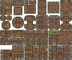 an image of a large set of maps for the game, which includes several different areas