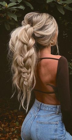 easy braided hairstyles, braided Hairstyles for Black girls, african Braids Hairstyles, different types of braids, braid Hairstyles for girls, cute braided hairstyles, black hair, box braid hairstyles, box braids, braided hairstyles, long braided hairstyle Easy Goddess Braids, Western Hair, Goddess Makeup, Messy Braids, Fest Outfits, Emily Rose, Looks Party, Work Hairstyles, Long Blonde