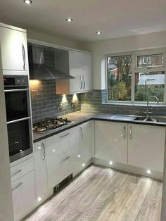 the kitchen is clean and ready to be used by someone in their home or business