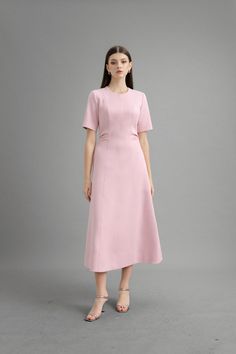 This elegant dress boasts a sophisticated A-line cut with a classic round neck and soft polycotton fabric for maximum comfort. Perfect for any occasion, it exudes timeless style and effortless grace. Make a statement with this luxurious and exclusive piece. A Line Cut, Mean Blvd, Polycotton Fabric, Navy Pink, Elegant Dress, Timeless Style, Online Fashion, Special Features, Latest Fashion Trends